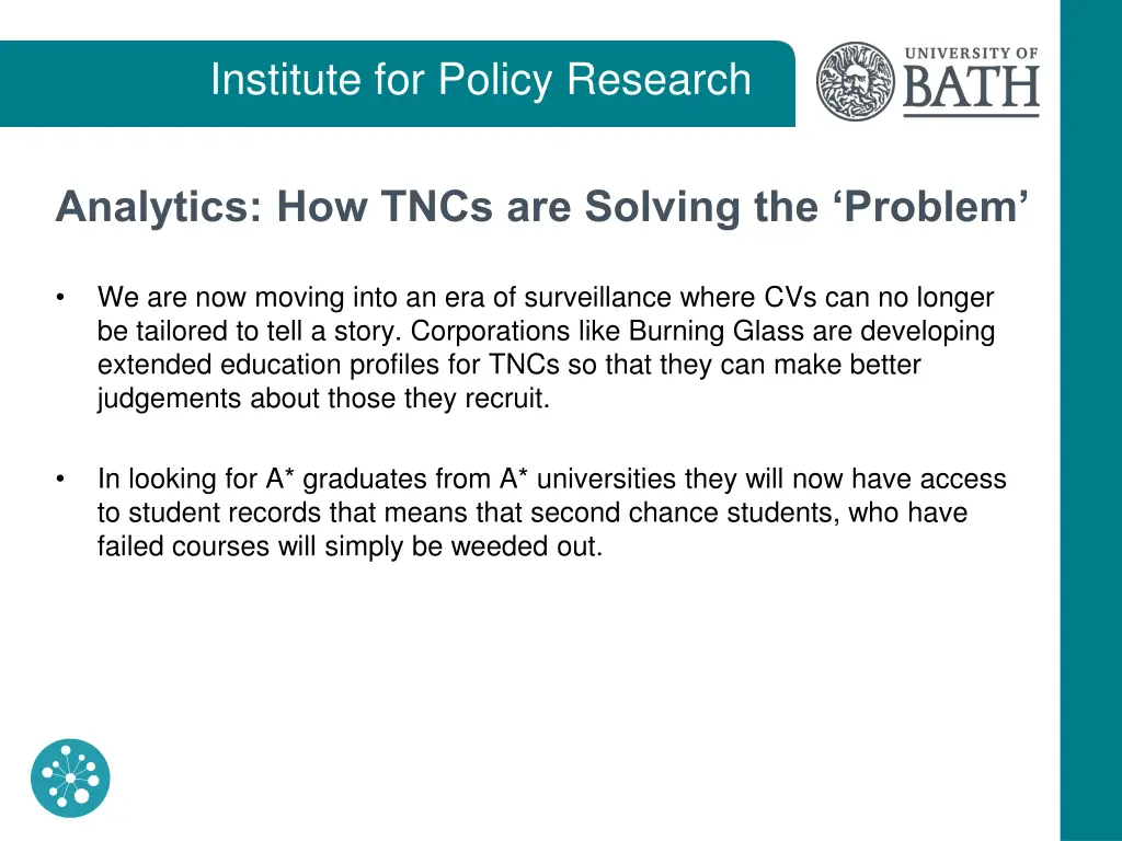 institute for policy research 21