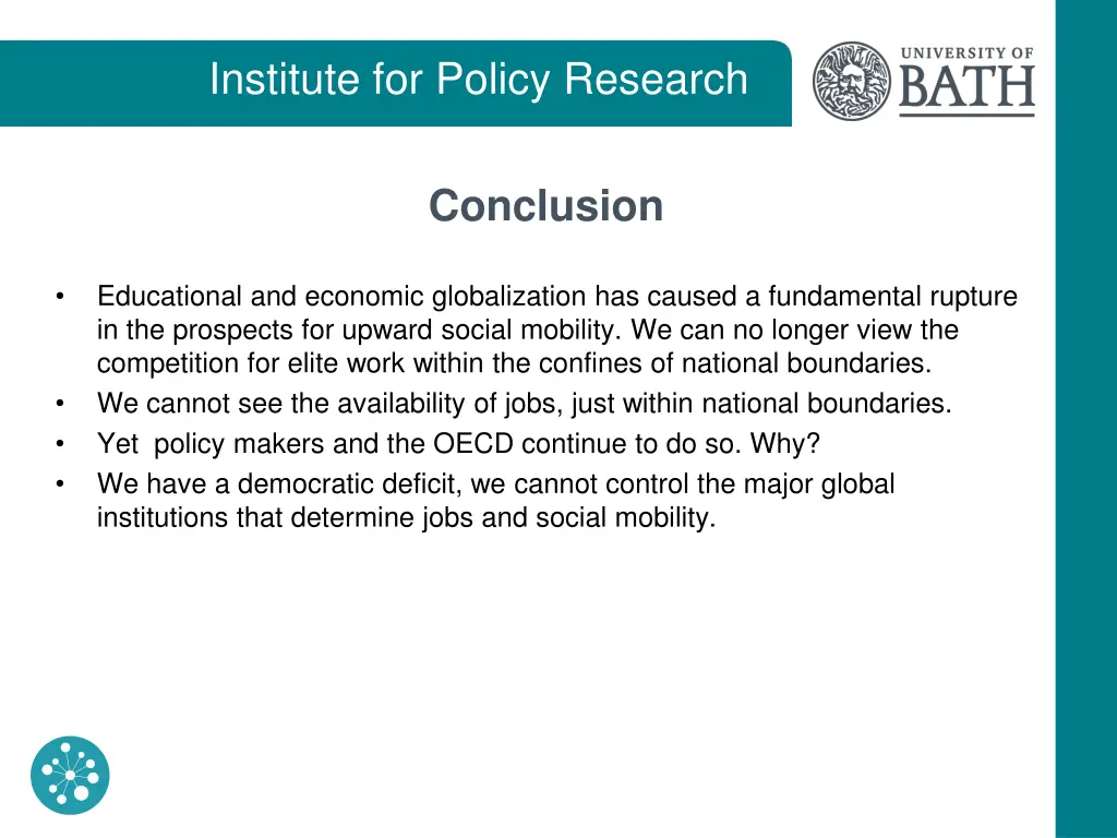 institute for policy research 24
