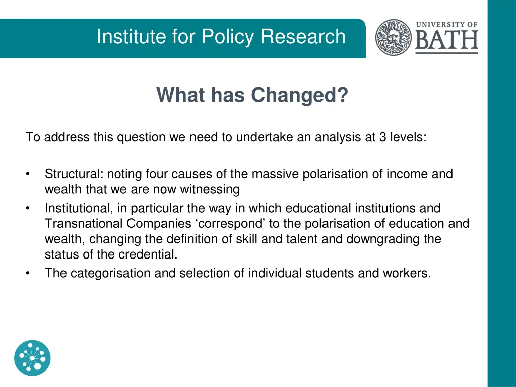 institute for policy research 7