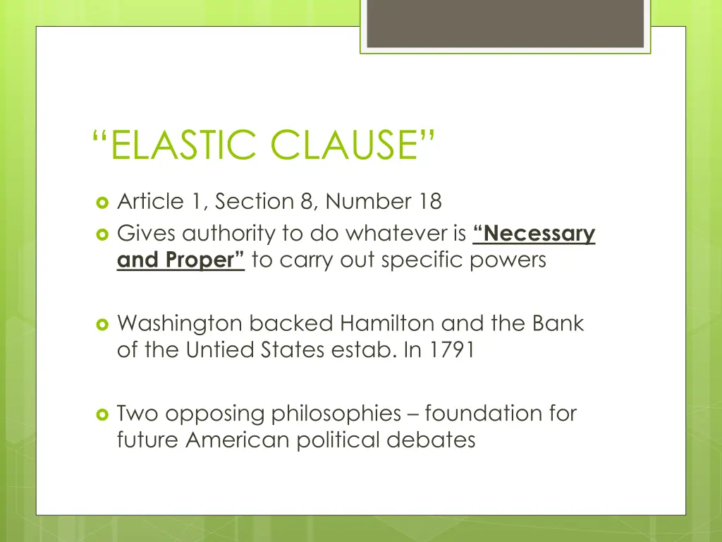 elastic clause