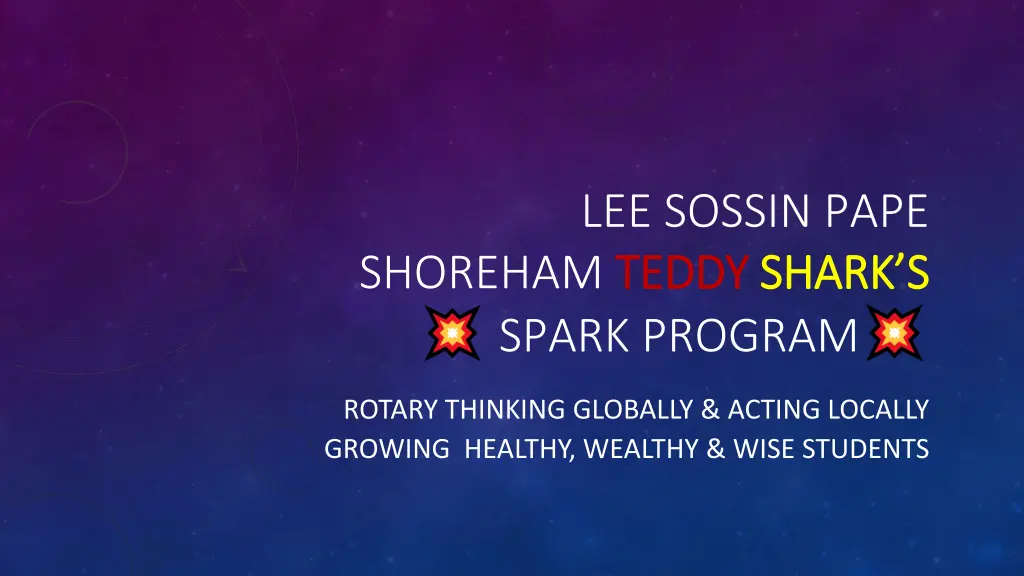 lee sossin pape teddy shark shark s s spark