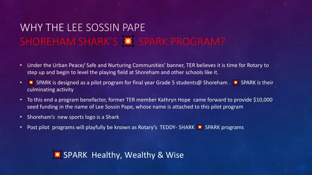 why the lee sossin pape shoreham shark s