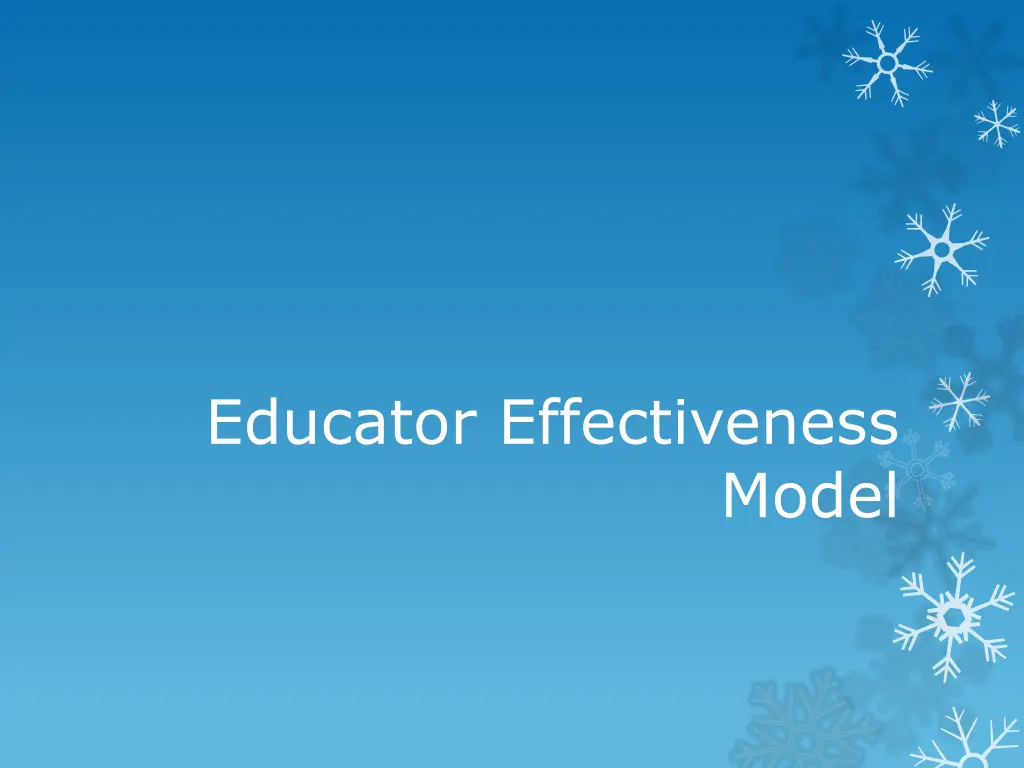 educator effectiveness