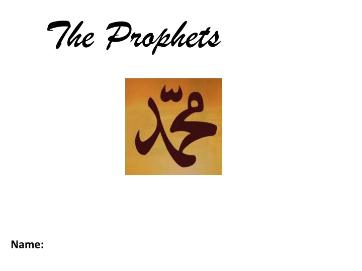 the prophets