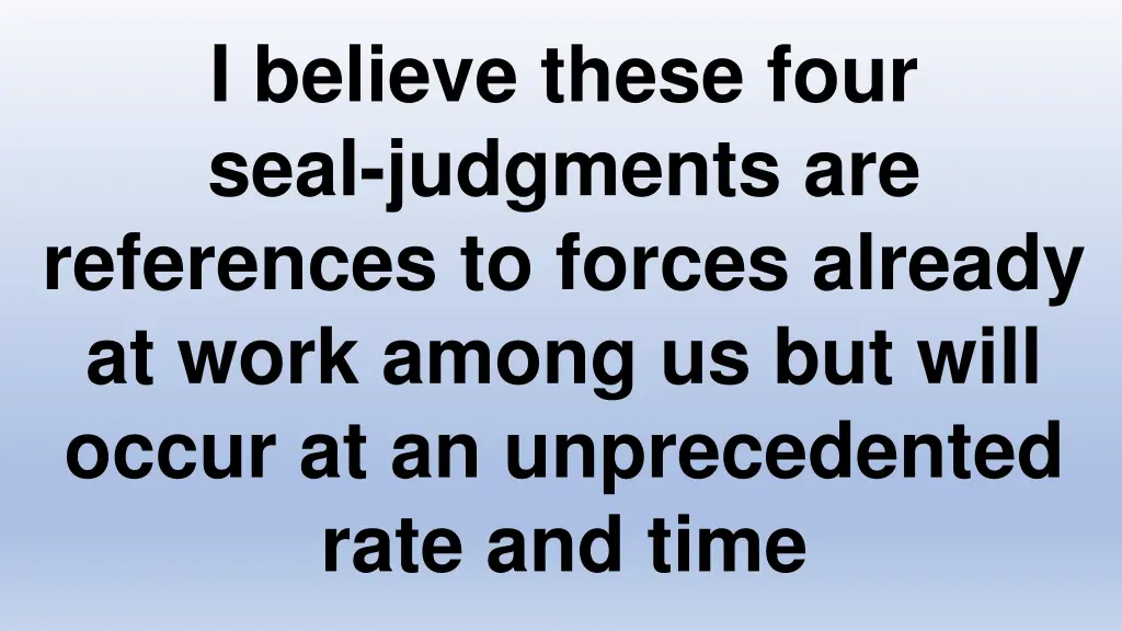 i believe these four seal judgments