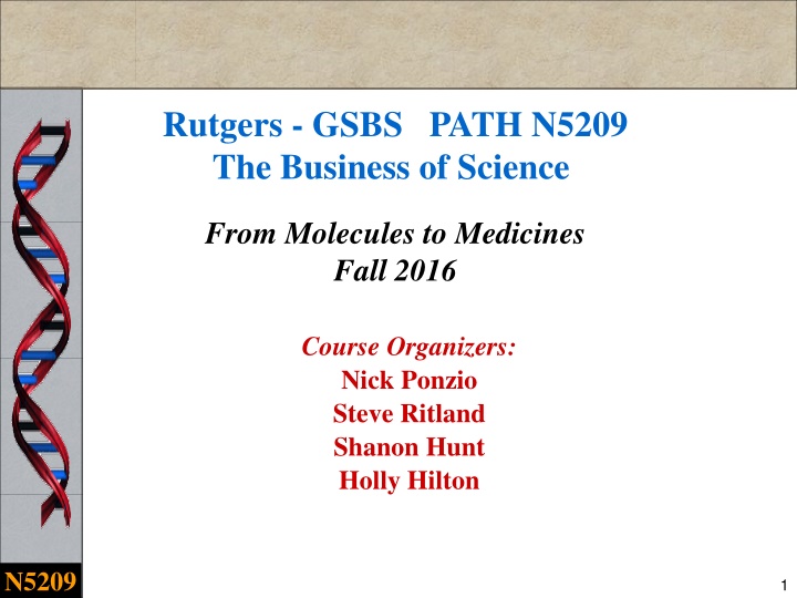 rutgers gsbs path n5209 the business of science
