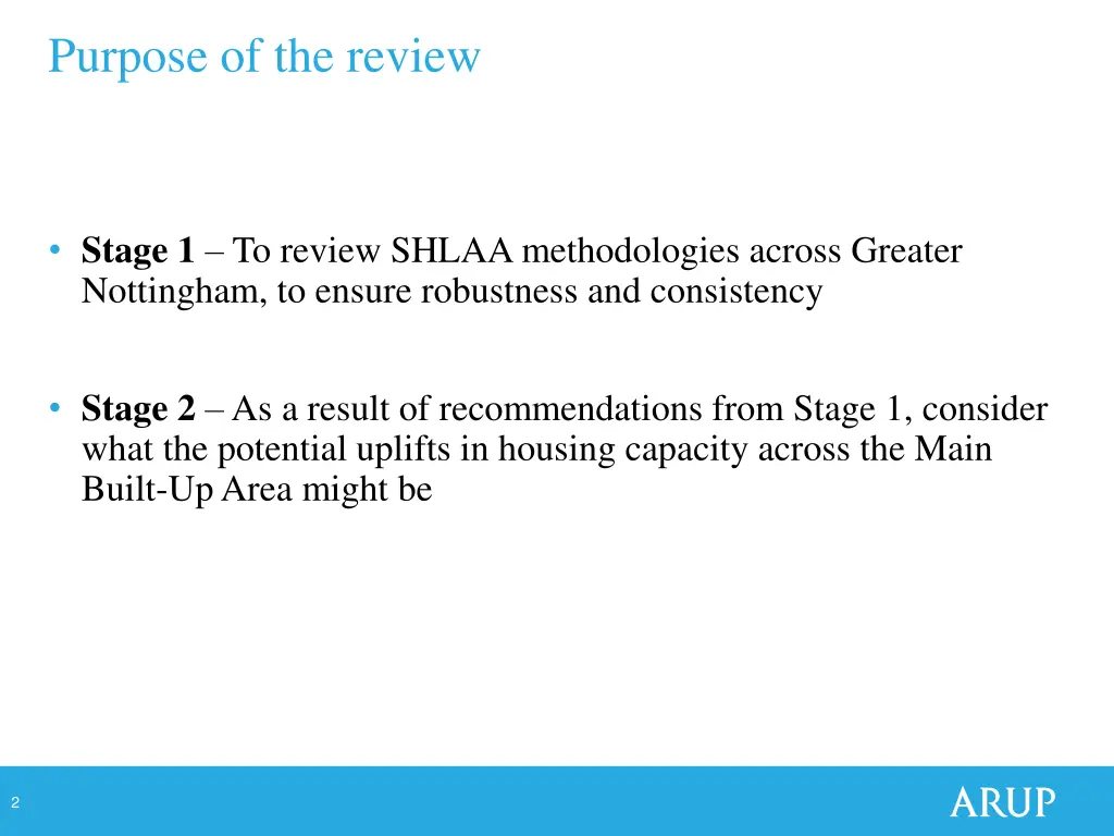 purpose of the review