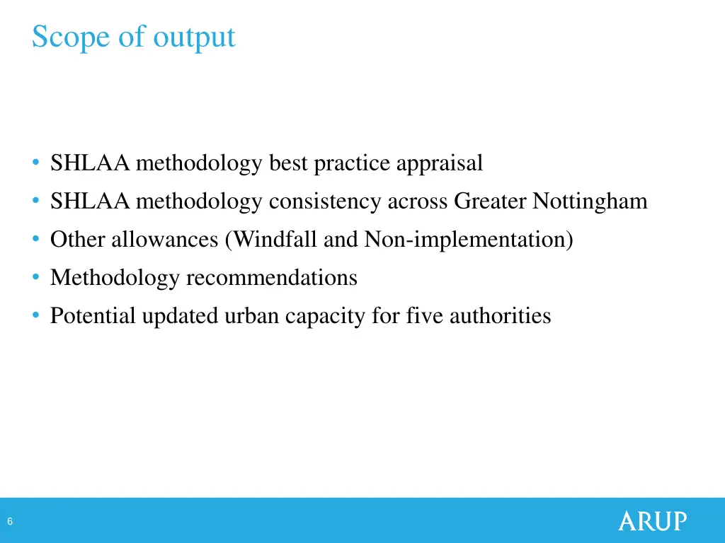 scope of output