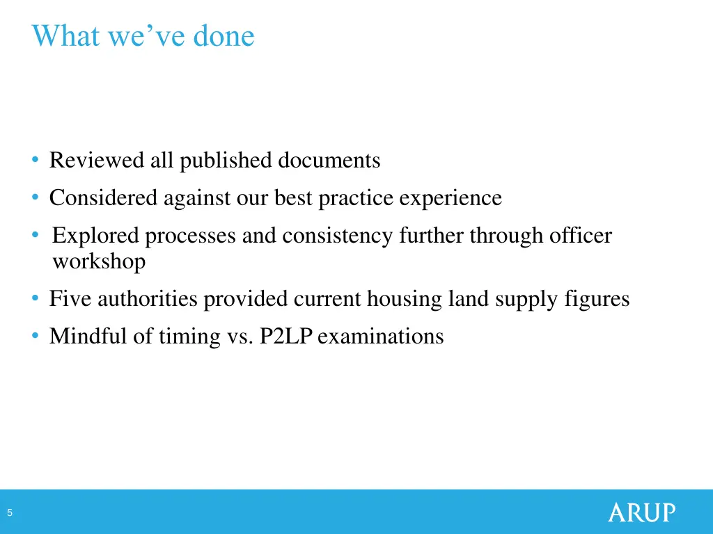 what we ve done
