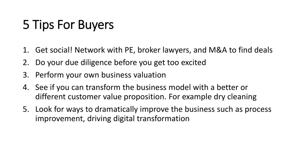 5 tips for buyers 5 tips for buyers