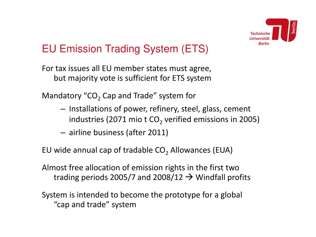 eu emission trading system ets