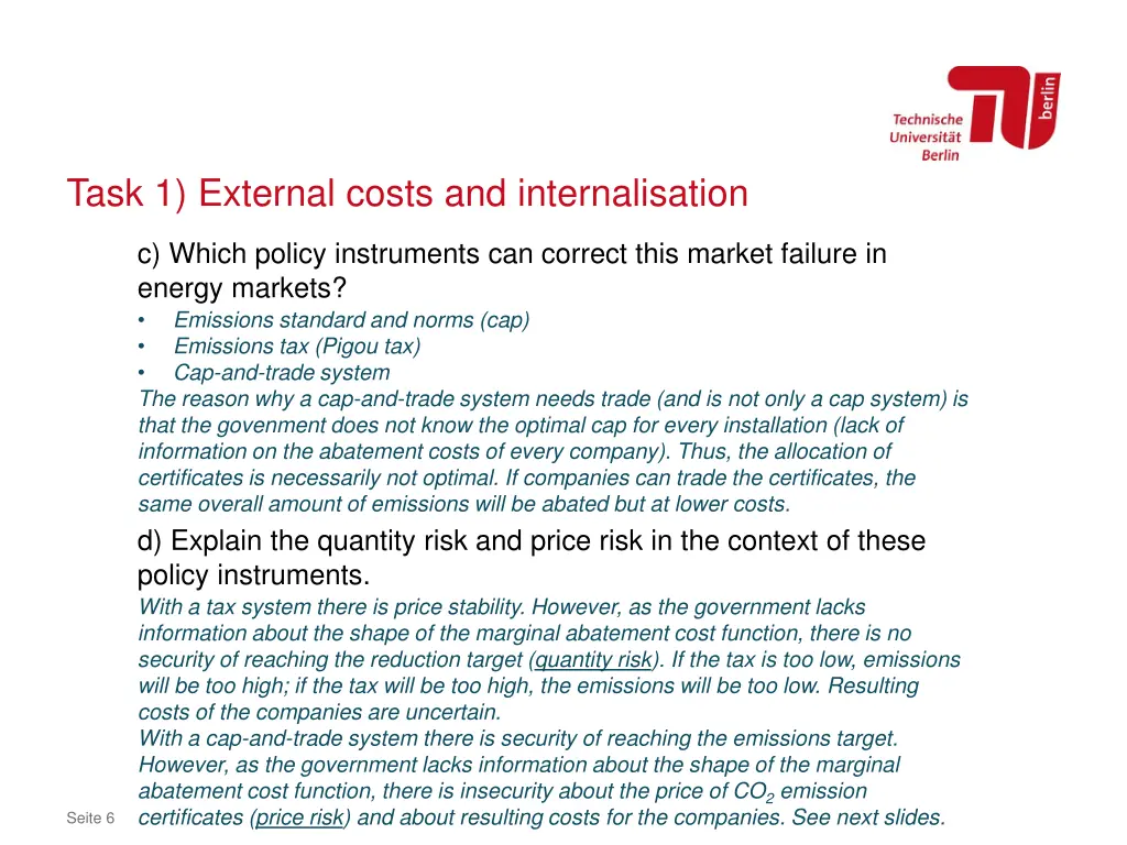 task 1 external costs and internalisation 1