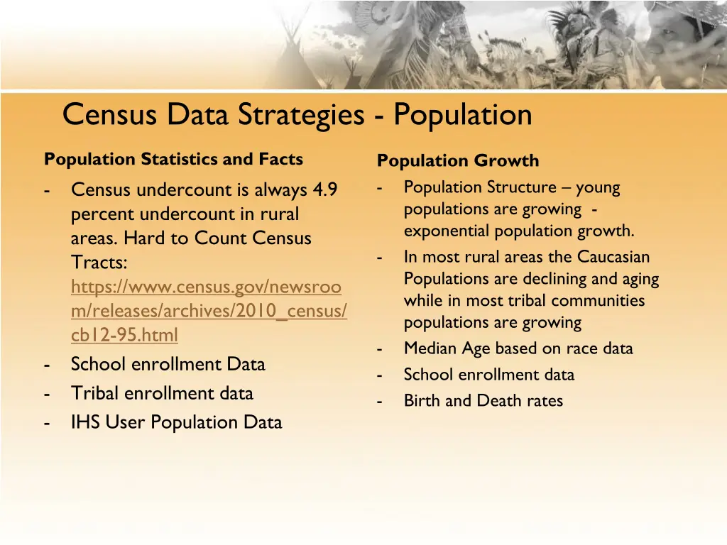 census data strategies population