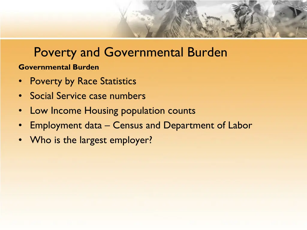 poverty and governmental burden governmental