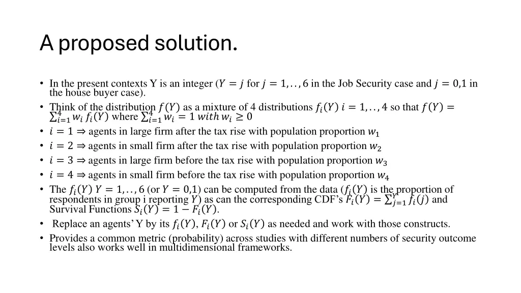 a proposed solution
