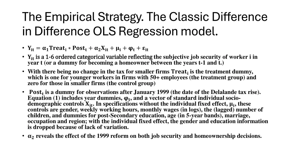 the empirical strategy the classic difference