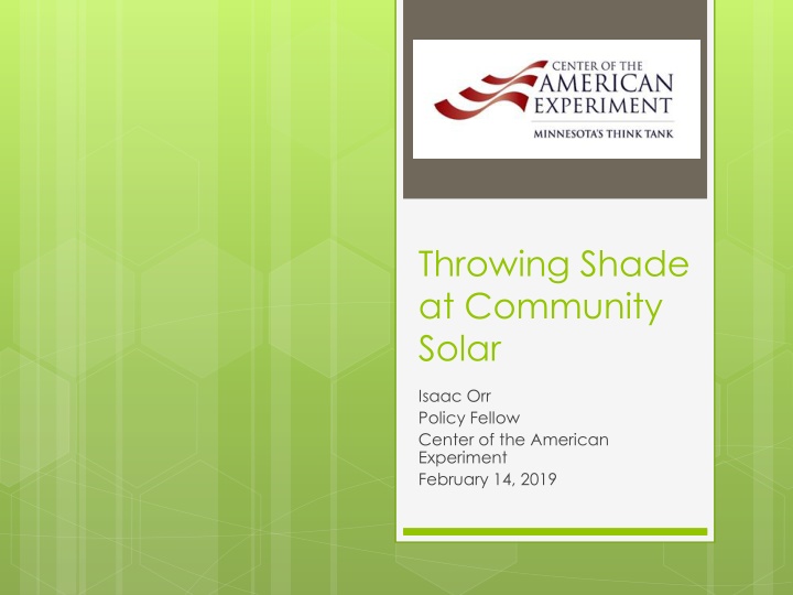 throwing shade at community solar