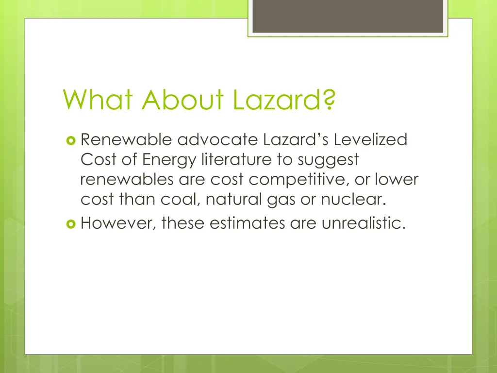 what about lazard