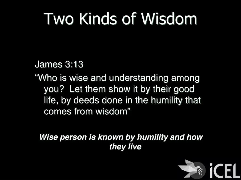 two kinds of wisdom