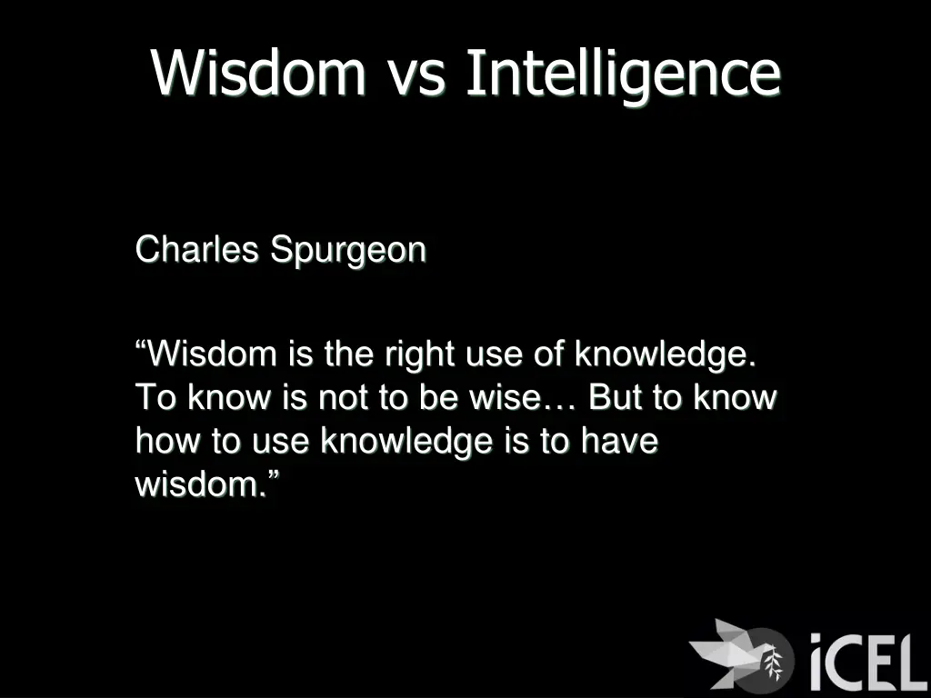 wisdom vs intelligence 3