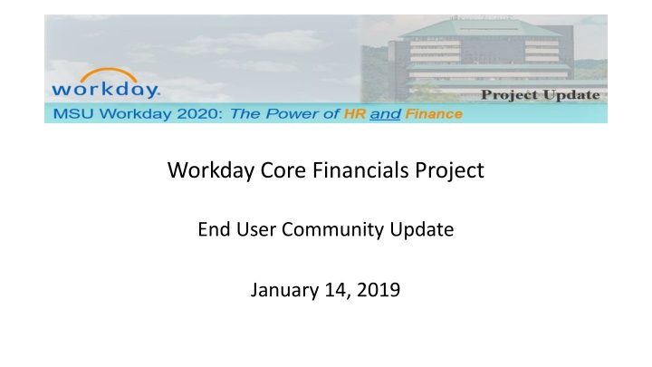 workday core financials project