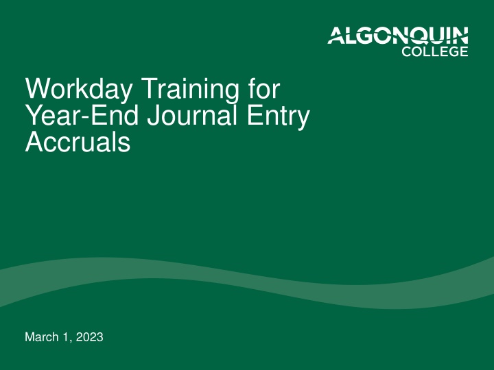 workday training for year end journal entry