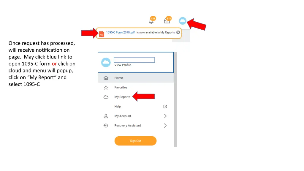 once request has processed will receive