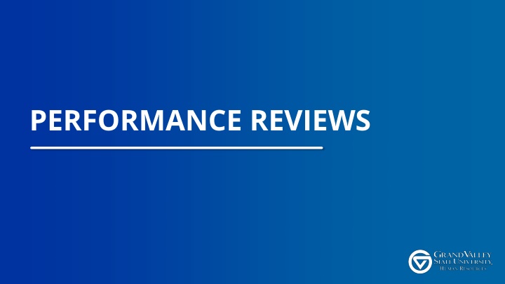 performance reviews
