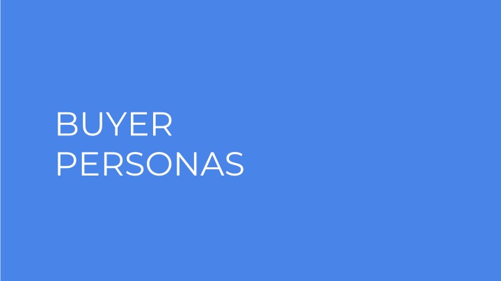 buyer personas