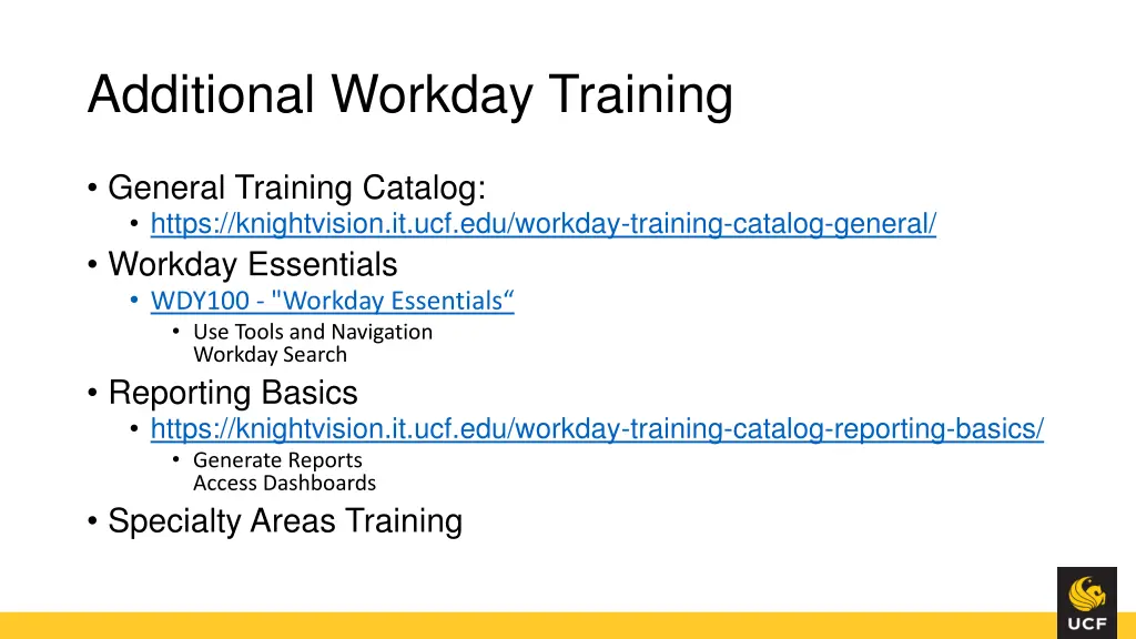 additional workday training