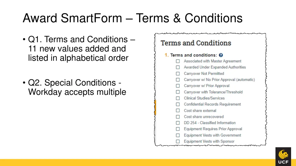 award smartform terms conditions