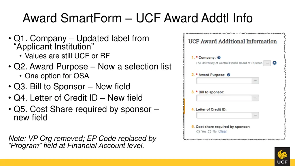 award smartform ucf award addtl info