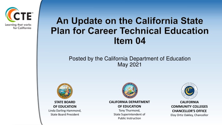 an update on the california state plan for career