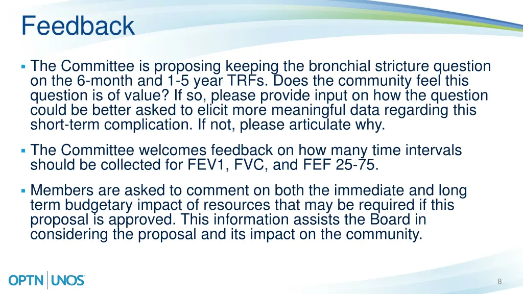 feedback