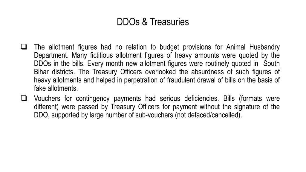 ddos treasuries