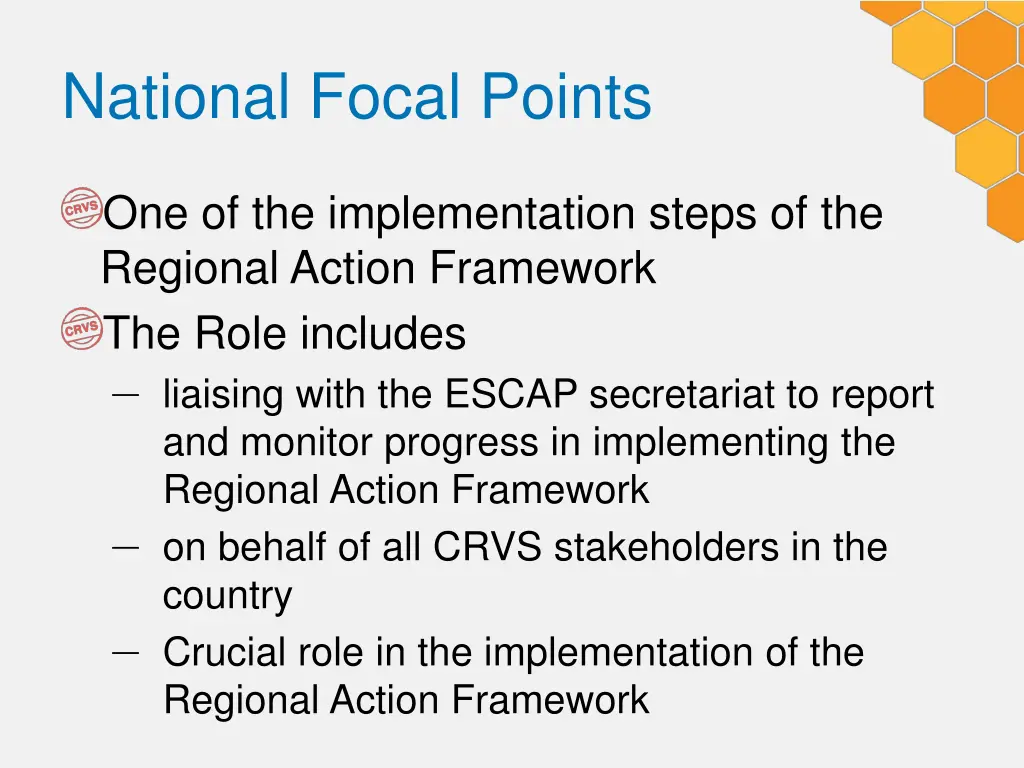 national focal points