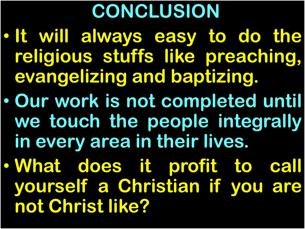 conclusion