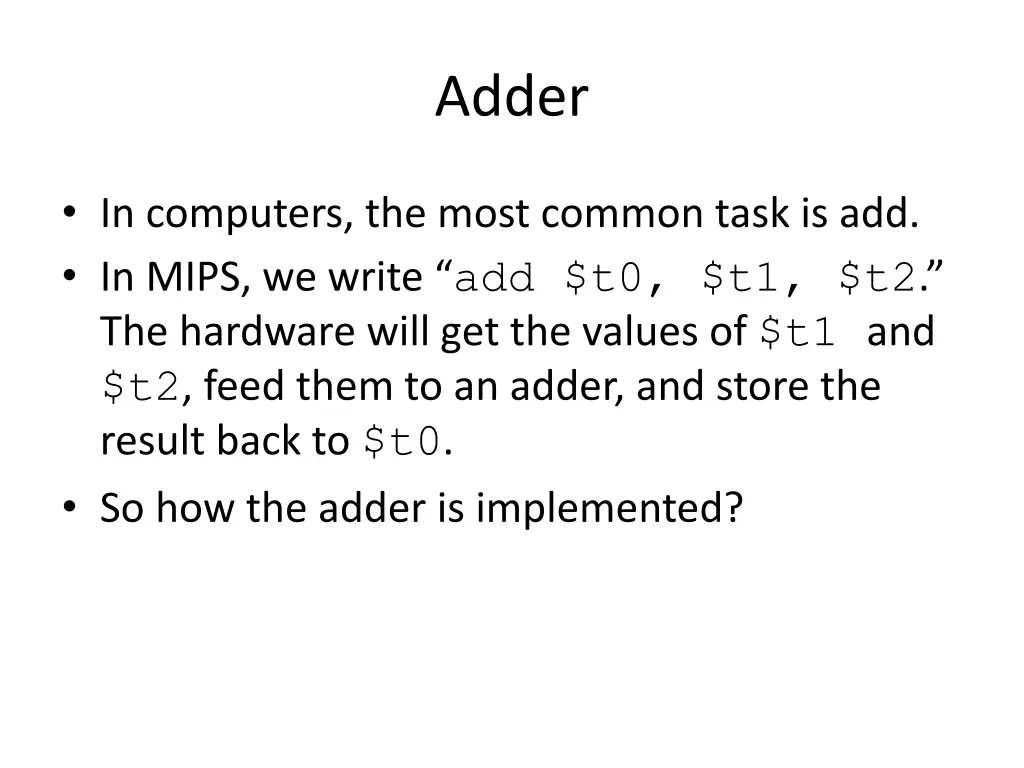 adder
