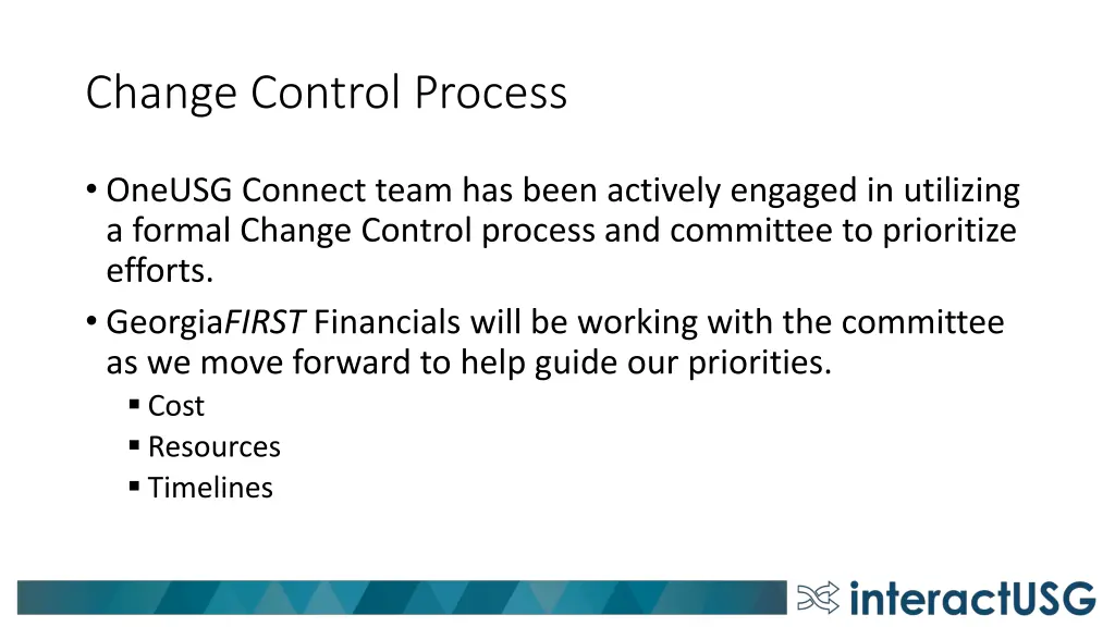 change control process