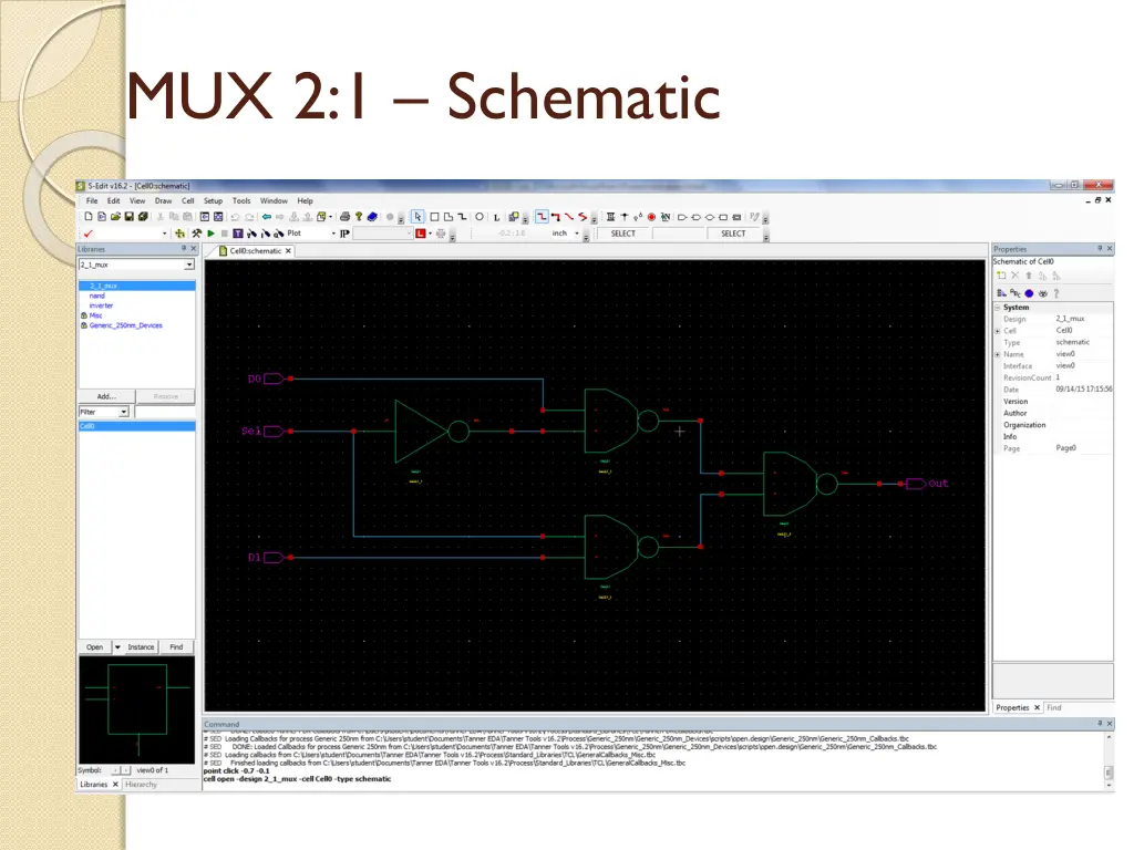 mux 2 1 schematic