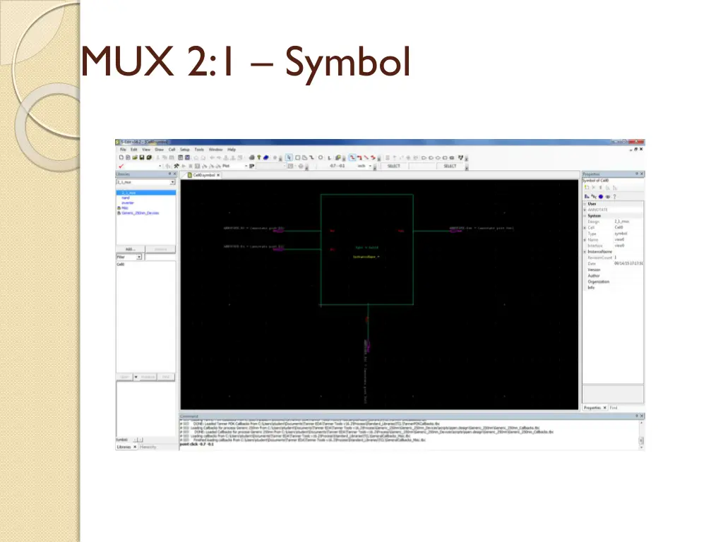 mux 2 1 symbol