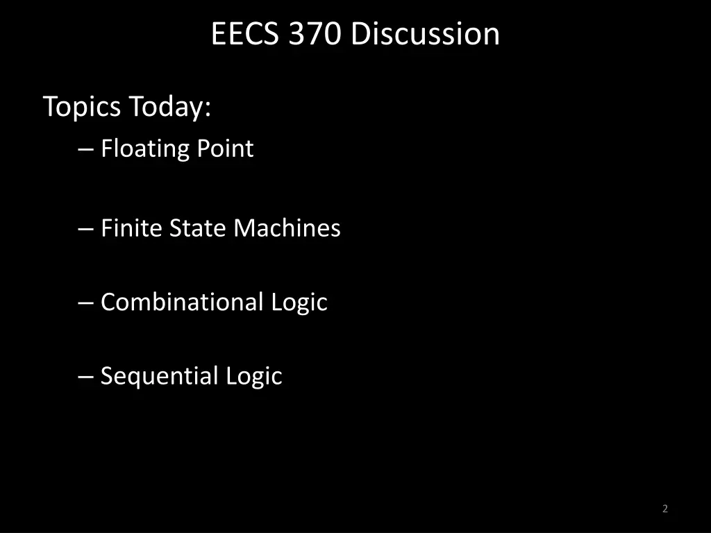 eecs 370 discussion 1