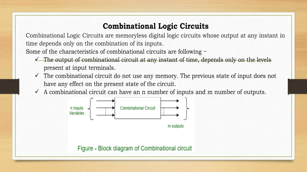 combinational logic circuits