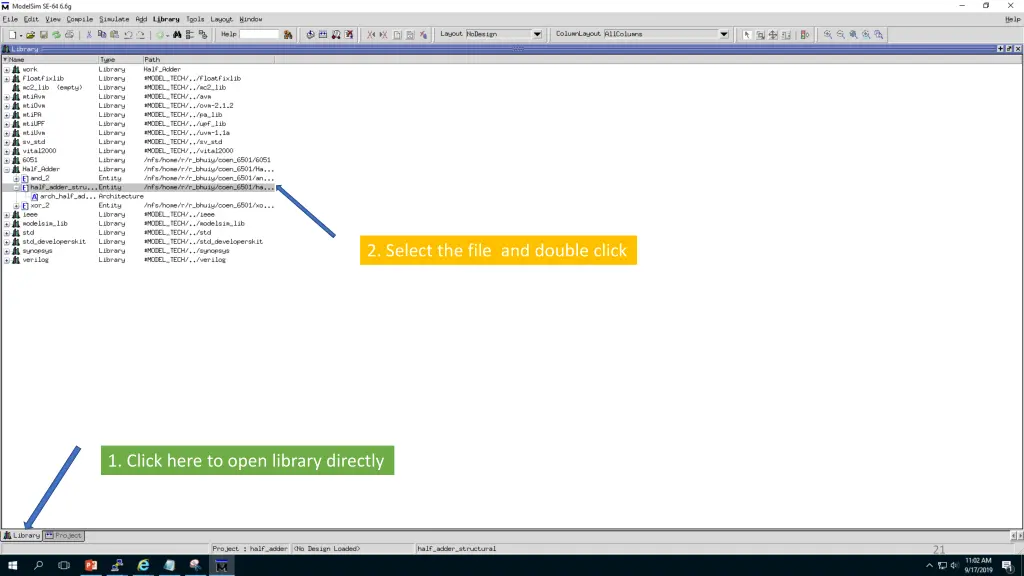 2 select the file and double click