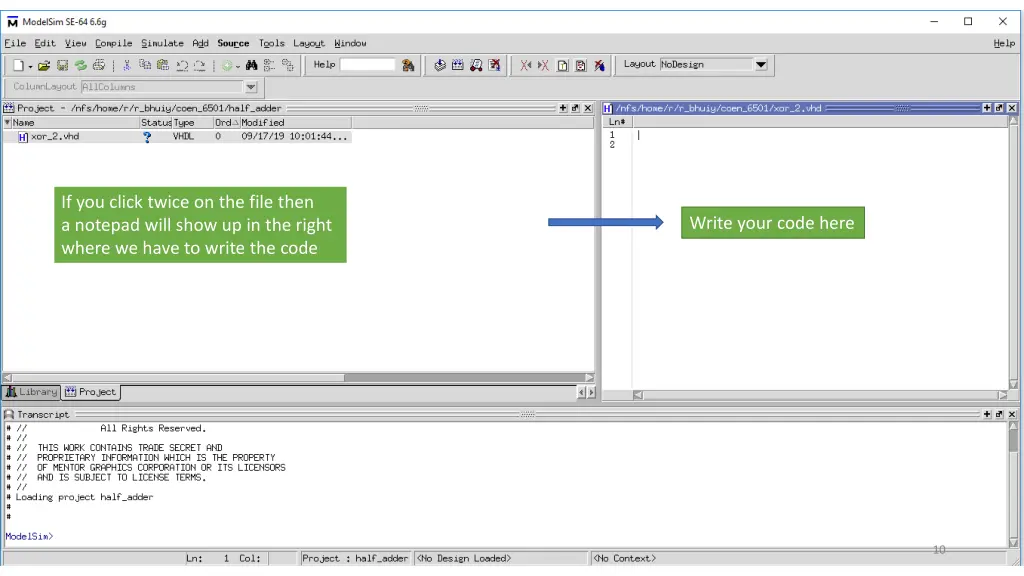 if you click twice on the file then a notepad