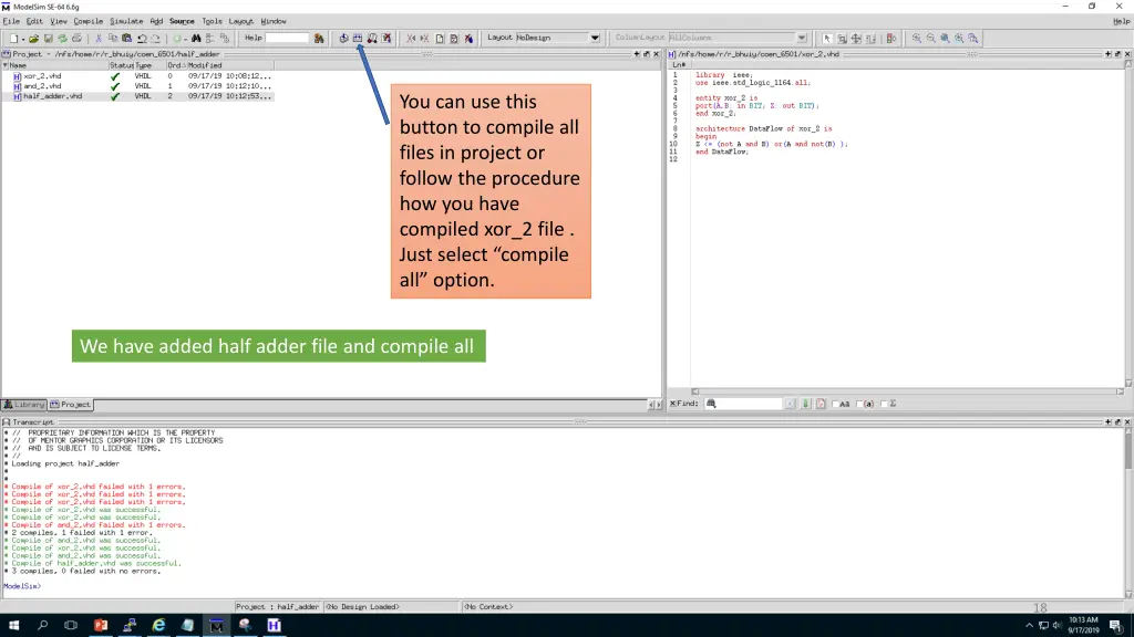 you can use this button to compile all files