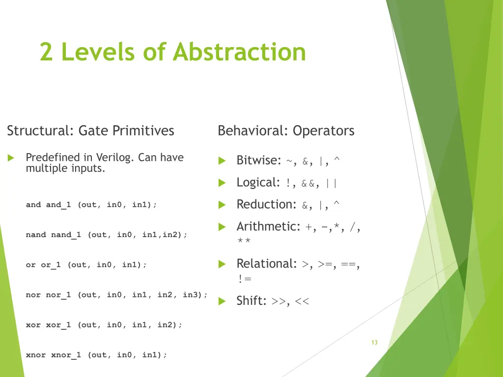 2 levels of abstraction 1