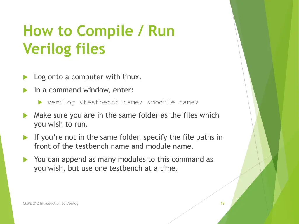 how to compile run verilog files