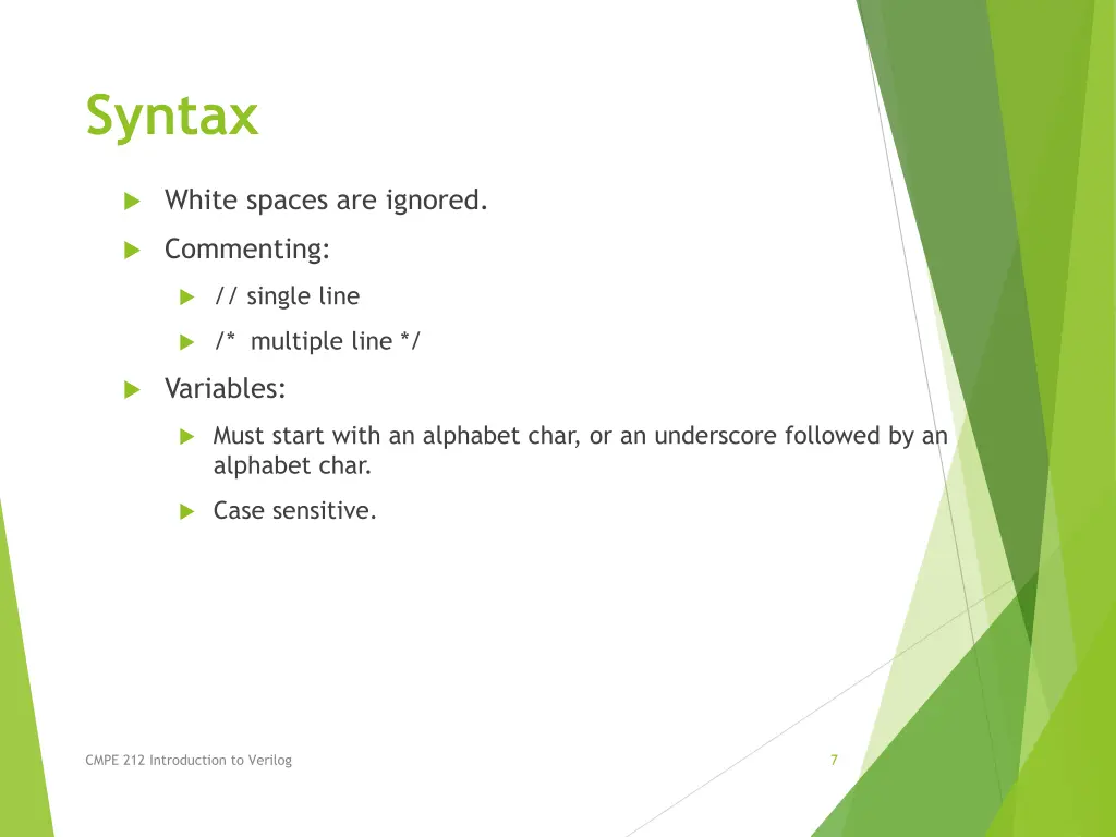 syntax