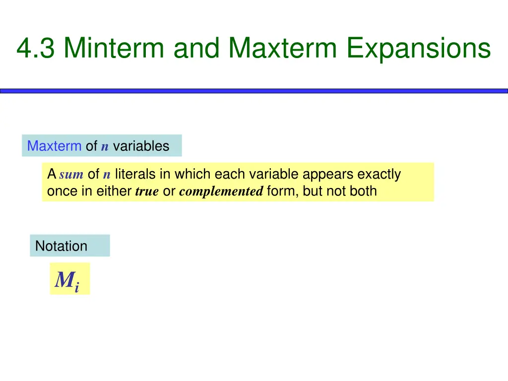 4 3 minterm and maxterm expansions 3